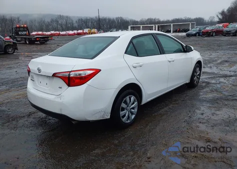 2015 Toyota Corolla Le из США, поврежденный, VIN 2T1BURHE1FC273626